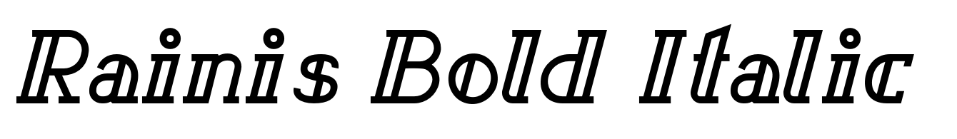 Rainis Bold Italic